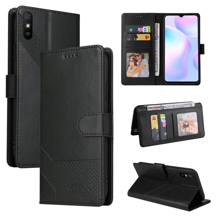 GQUTROBE Skin Feel Estuche magnético de cuero para teléfono, For Xiaomi Redmi 7A, For Xiaomi Redmi 9A, For Xiaomi Redmi 9C, For Xiaomi Redmi 9T, For Xiaomi Redmi K20, For Xiaomi Redmi Note 9 Pro, For Xiaomi Redmi Note 9T, For Xiaomi Redmi Note 8 Pro   ...