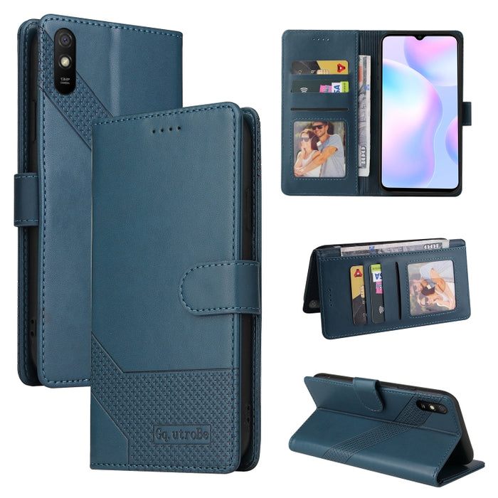 GQUTROBE Skin Feel Estuche magnético de cuero para teléfono, For Xiaomi Redmi 7A, For Xiaomi Redmi 9A, For Xiaomi Redmi 9C, For Xiaomi Redmi 9T, For Xiaomi Redmi K20, For Xiaomi Redmi Note 9 Pro, For Xiaomi Redmi Note 9T, For Xiaomi Redmi Note 8 Pro   ...