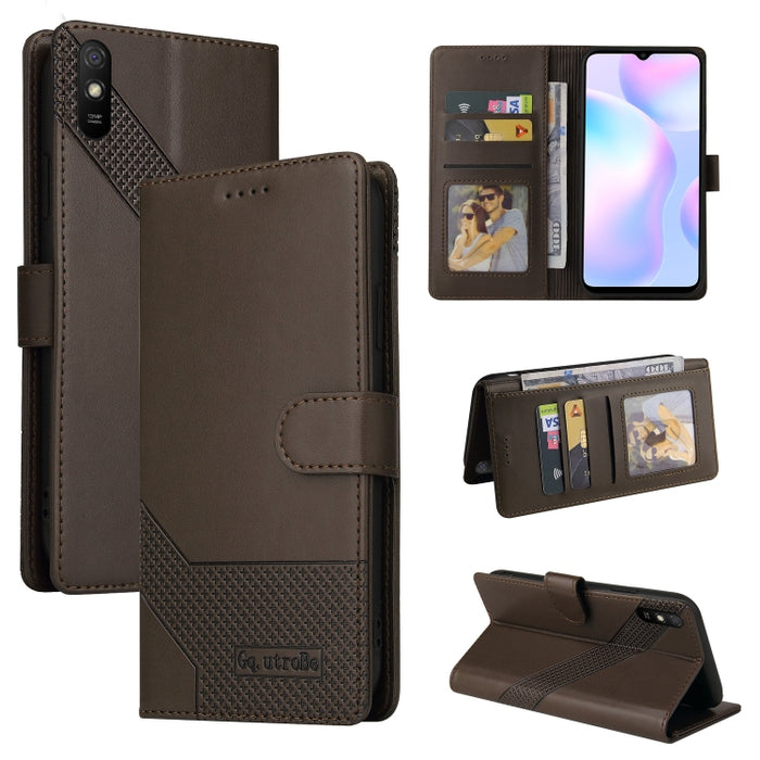 GQUTROBE Skin Feel Estuche magnético de cuero para teléfono, For Xiaomi Redmi 7A, For Xiaomi Redmi 9A, For Xiaomi Redmi 9C, For Xiaomi Redmi 9T, For Xiaomi Redmi K20, For Xiaomi Redmi Note 9 Pro, For Xiaomi Redmi Note 9T, For Xiaomi Redmi Note 8 Pro   ...