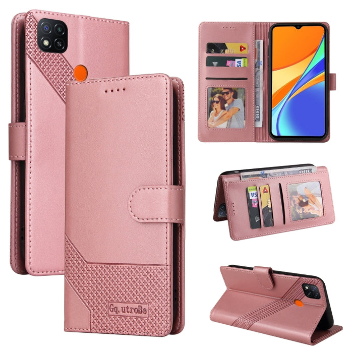 GQUTROBE Skin Feel Estuche magnético de cuero para teléfono, For Xiaomi Redmi 7A, For Xiaomi Redmi 9A, For Xiaomi Redmi 9C, For Xiaomi Redmi 9T, For Xiaomi Redmi K20, For Xiaomi Redmi Note 9 Pro, For Xiaomi Redmi Note 9T, For Xiaomi Redmi Note 8 Pro   ...