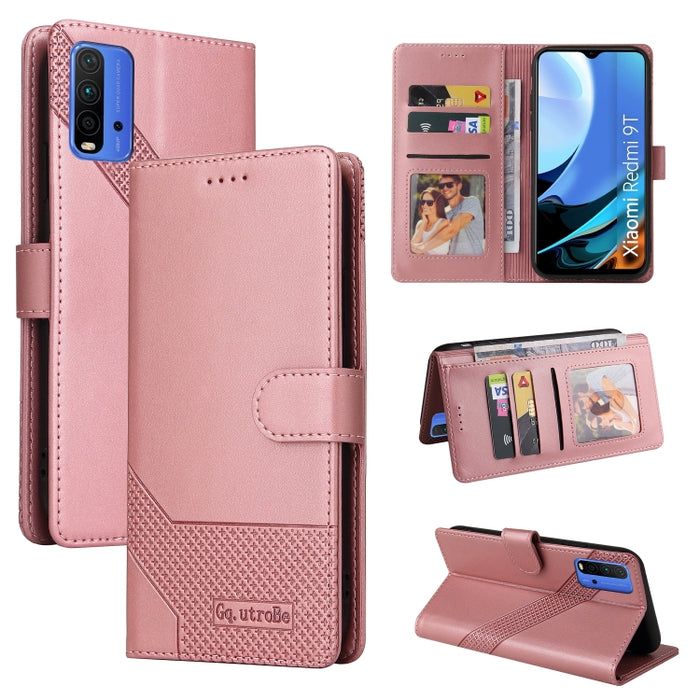 GQUTROBE Skin Feel Estuche magnético de cuero para teléfono, For Xiaomi Redmi 7A, For Xiaomi Redmi 9A, For Xiaomi Redmi 9C, For Xiaomi Redmi 9T, For Xiaomi Redmi K20, For Xiaomi Redmi Note 9 Pro, For Xiaomi Redmi Note 9T, For Xiaomi Redmi Note 8 Pro   ...