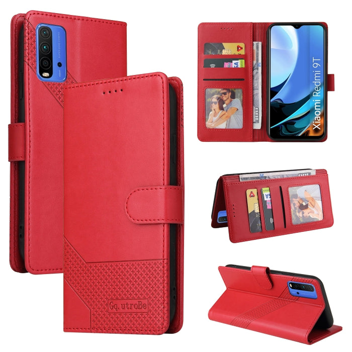 GQUTROBE Skin Feel Estuche magnético de cuero para teléfono, For Xiaomi Redmi 7A, For Xiaomi Redmi 9A, For Xiaomi Redmi 9C, For Xiaomi Redmi 9T, For Xiaomi Redmi K20, For Xiaomi Redmi Note 9 Pro, For Xiaomi Redmi Note 9T, For Xiaomi Redmi Note 8 Pro   ...