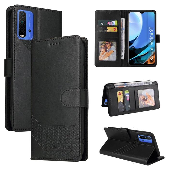 GQUTROBE Skin Feel Estuche magnético de cuero para teléfono, For Xiaomi Redmi 7A, For Xiaomi Redmi 9A, For Xiaomi Redmi 9C, For Xiaomi Redmi 9T, For Xiaomi Redmi K20, For Xiaomi Redmi Note 9 Pro, For Xiaomi Redmi Note 9T, For Xiaomi Redmi Note 8 Pro   ...