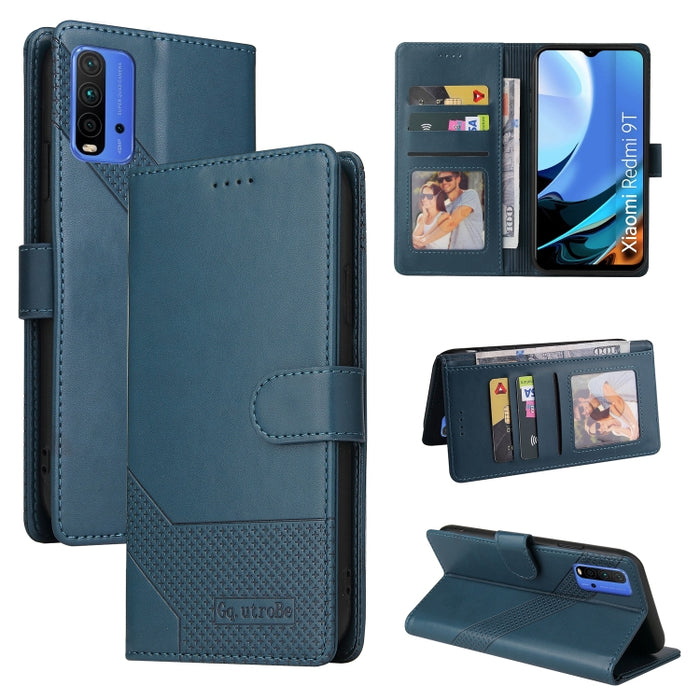 GQUTROBE Skin Feel Estuche magnético de cuero para teléfono, For Xiaomi Redmi 7A, For Xiaomi Redmi 9A, For Xiaomi Redmi 9C, For Xiaomi Redmi 9T, For Xiaomi Redmi K20, For Xiaomi Redmi Note 9 Pro, For Xiaomi Redmi Note 9T, For Xiaomi Redmi Note 8 Pro   ...