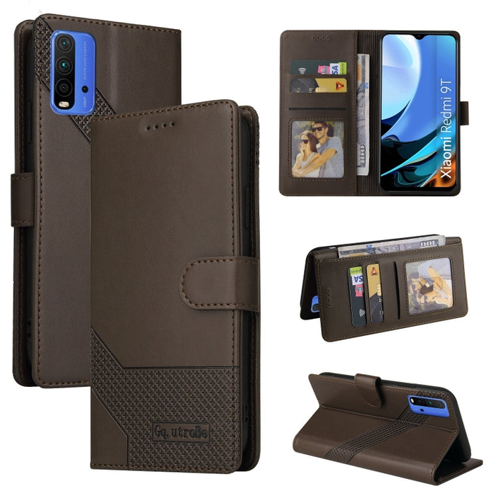 GQUTROBE Skin Feel Estuche magnético de cuero para teléfono, For Xiaomi Redmi 7A, For Xiaomi Redmi 9A, For Xiaomi Redmi 9C, For Xiaomi Redmi 9T, For Xiaomi Redmi K20, For Xiaomi Redmi Note 9 Pro, For Xiaomi Redmi Note 9T, For Xiaomi Redmi Note 8 Pro   ...