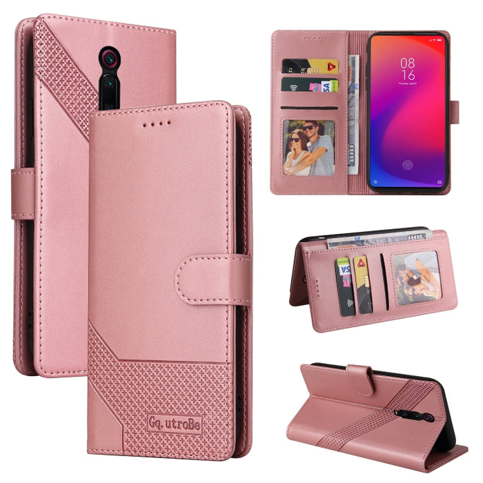 GQUTROBE Skin Feel Estuche magnético de cuero para teléfono, For Xiaomi Redmi 7A, For Xiaomi Redmi 9A, For Xiaomi Redmi 9C, For Xiaomi Redmi 9T, For Xiaomi Redmi K20, For Xiaomi Redmi Note 9 Pro, For Xiaomi Redmi Note 9T, For Xiaomi Redmi Note 8 Pro   ...