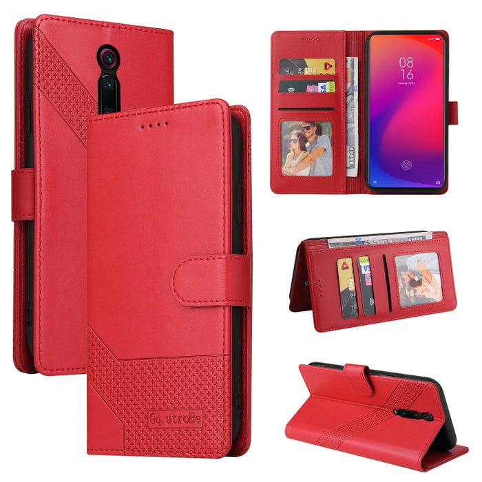 GQUTROBE Skin Feel Estuche magnético de cuero para teléfono, For Xiaomi Redmi 7A, For Xiaomi Redmi 9A, For Xiaomi Redmi 9C, For Xiaomi Redmi 9T, For Xiaomi Redmi K20, For Xiaomi Redmi Note 9 Pro, For Xiaomi Redmi Note 9T, For Xiaomi Redmi Note 8 Pro   ...