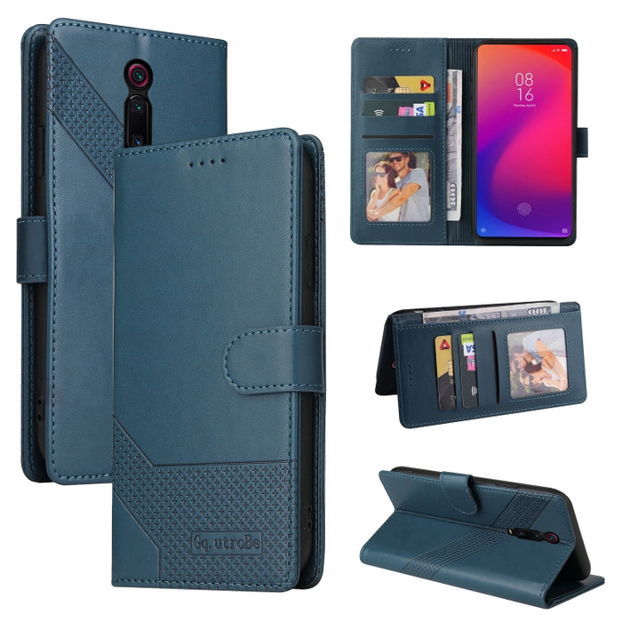 GQUTROBE Skin Feel Estuche magnético de cuero para teléfono, For Xiaomi Redmi 7A, For Xiaomi Redmi 9A, For Xiaomi Redmi 9C, For Xiaomi Redmi 9T, For Xiaomi Redmi K20, For Xiaomi Redmi Note 9 Pro, For Xiaomi Redmi Note 9T, For Xiaomi Redmi Note 8 Pro   ...