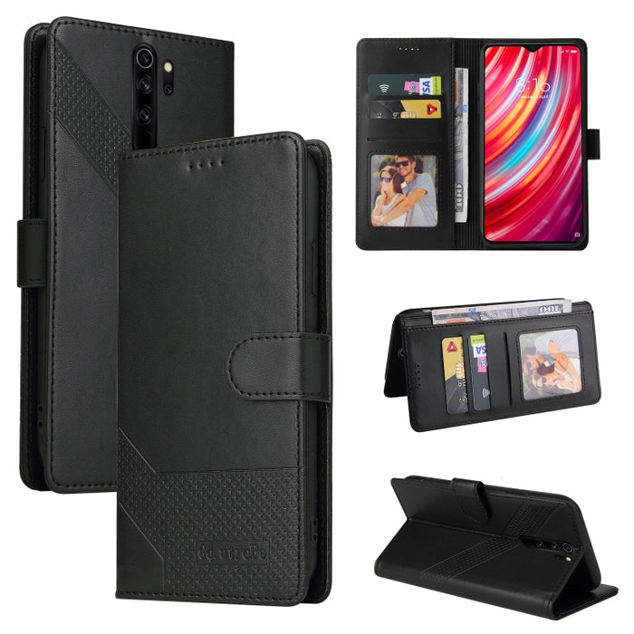 GQUTROBE Skin Feel Estuche magnético de cuero para teléfono, For Xiaomi Redmi 7A, For Xiaomi Redmi 9A, For Xiaomi Redmi 9C, For Xiaomi Redmi 9T, For Xiaomi Redmi K20, For Xiaomi Redmi Note 9 Pro, For Xiaomi Redmi Note 9T, For Xiaomi Redmi Note 8 Pro   ...