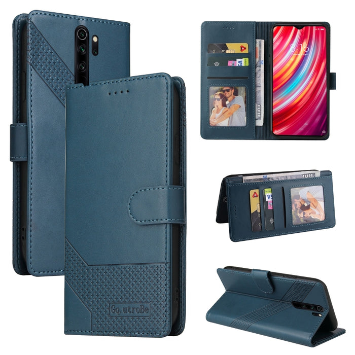 GQUTROBE Skin Feel Estuche magnético de cuero para teléfono, For Xiaomi Redmi 7A, For Xiaomi Redmi 9A, For Xiaomi Redmi 9C, For Xiaomi Redmi 9T, For Xiaomi Redmi K20, For Xiaomi Redmi Note 9 Pro, For Xiaomi Redmi Note 9T, For Xiaomi Redmi Note 8 Pro   ...