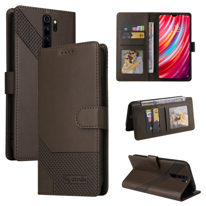 GQUTROBE Skin Feel Estuche magnético de cuero para teléfono, For Xiaomi Redmi 7A, For Xiaomi Redmi 9A, For Xiaomi Redmi 9C, For Xiaomi Redmi 9T, For Xiaomi Redmi K20, For Xiaomi Redmi Note 9 Pro, For Xiaomi Redmi Note 9T, For Xiaomi Redmi Note 8 Pro   ...