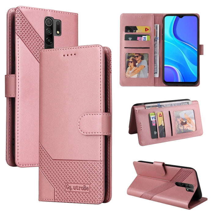 GQUTROBE Skin Feel Estuche magnético de cuero para teléfono, For Xiaomi Redmi 7A, For Xiaomi Redmi 9A, For Xiaomi Redmi 9C, For Xiaomi Redmi 9T, For Xiaomi Redmi K20, For Xiaomi Redmi Note 9 Pro, For Xiaomi Redmi Note 9T, For Xiaomi Redmi Note 8 Pro   ...