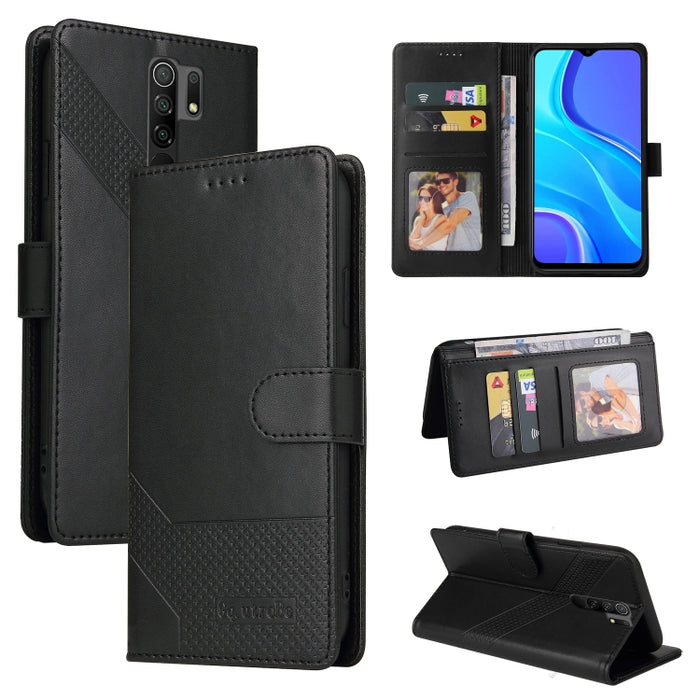 GQUTROBE Skin Feel Estuche magnético de cuero para teléfono, For Xiaomi Redmi 7A, For Xiaomi Redmi 9A, For Xiaomi Redmi 9C, For Xiaomi Redmi 9T, For Xiaomi Redmi K20, For Xiaomi Redmi Note 9 Pro, For Xiaomi Redmi Note 9T, For Xiaomi Redmi Note 8 Pro   ...