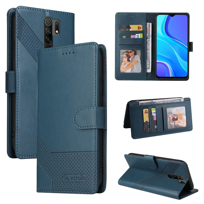 GQUTROBE Skin Feel Estuche magnético de cuero para teléfono, For Xiaomi Redmi 7A, For Xiaomi Redmi 9A, For Xiaomi Redmi 9C, For Xiaomi Redmi 9T, For Xiaomi Redmi K20, For Xiaomi Redmi Note 9 Pro, For Xiaomi Redmi Note 9T, For Xiaomi Redmi Note 8 Pro   ...