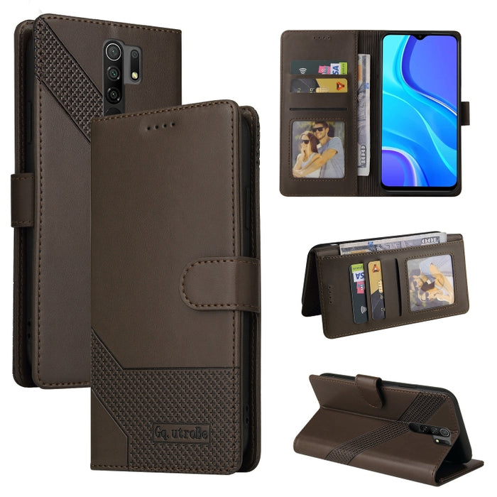 GQUTROBE Skin Feel Estuche magnético de cuero para teléfono, For Xiaomi Redmi 7A, For Xiaomi Redmi 9A, For Xiaomi Redmi 9C, For Xiaomi Redmi 9T, For Xiaomi Redmi K20, For Xiaomi Redmi Note 9 Pro, For Xiaomi Redmi Note 9T, For Xiaomi Redmi Note 8 Pro   ...