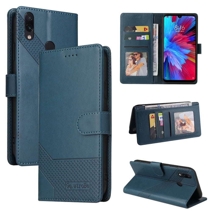 GQUTROBE Skin Feel Estuche magnético de cuero para teléfono, For Xiaomi Redmi 7A, For Xiaomi Redmi 9A, For Xiaomi Redmi 9C, For Xiaomi Redmi 9T, For Xiaomi Redmi K20, For Xiaomi Redmi Note 9 Pro, For Xiaomi Redmi Note 9T, For Xiaomi Redmi Note 8 Pro   ...