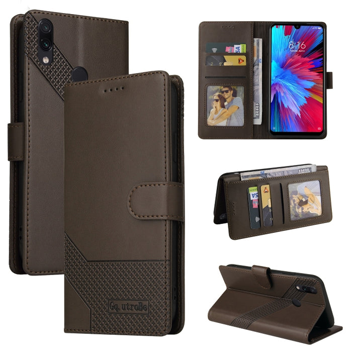 GQUTROBE Skin Feel Estuche magnético de cuero para teléfono, For Xiaomi Redmi 7A, For Xiaomi Redmi 9A, For Xiaomi Redmi 9C, For Xiaomi Redmi 9T, For Xiaomi Redmi K20, For Xiaomi Redmi Note 9 Pro, For Xiaomi Redmi Note 9T, For Xiaomi Redmi Note 8 Pro   ...