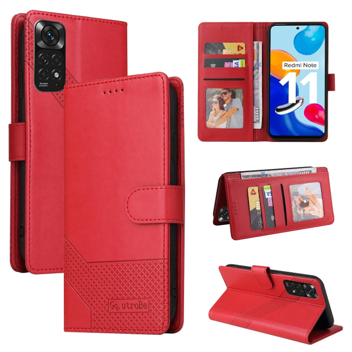 GQUTROBE Skin Feel Estuche magnético de cuero para teléfono, For Xiaomi Redmi 7A, For Xiaomi Redmi 9A, For Xiaomi Redmi 9C, For Xiaomi Redmi 9T, For Xiaomi Redmi K20, For Xiaomi Redmi Note 9 Pro, For Xiaomi Redmi Note 9T, For Xiaomi Redmi Note 8 Pro   ...