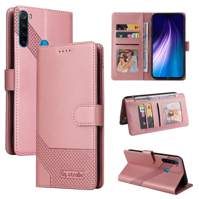 GQUTROBE Skin Feel Estuche magnético de cuero para teléfono, For Xiaomi Redmi 7A, For Xiaomi Redmi 9A, For Xiaomi Redmi 9C, For Xiaomi Redmi 9T, For Xiaomi Redmi K20, For Xiaomi Redmi Note 9 Pro, For Xiaomi Redmi Note 9T, For Xiaomi Redmi Note 8 Pro   ...