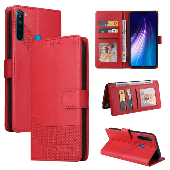 GQUTROBE Skin Feel Estuche magnético de cuero para teléfono, For Xiaomi Redmi 7A, For Xiaomi Redmi 9A, For Xiaomi Redmi 9C, For Xiaomi Redmi 9T, For Xiaomi Redmi K20, For Xiaomi Redmi Note 9 Pro, For Xiaomi Redmi Note 9T, For Xiaomi Redmi Note 8 Pro   ...