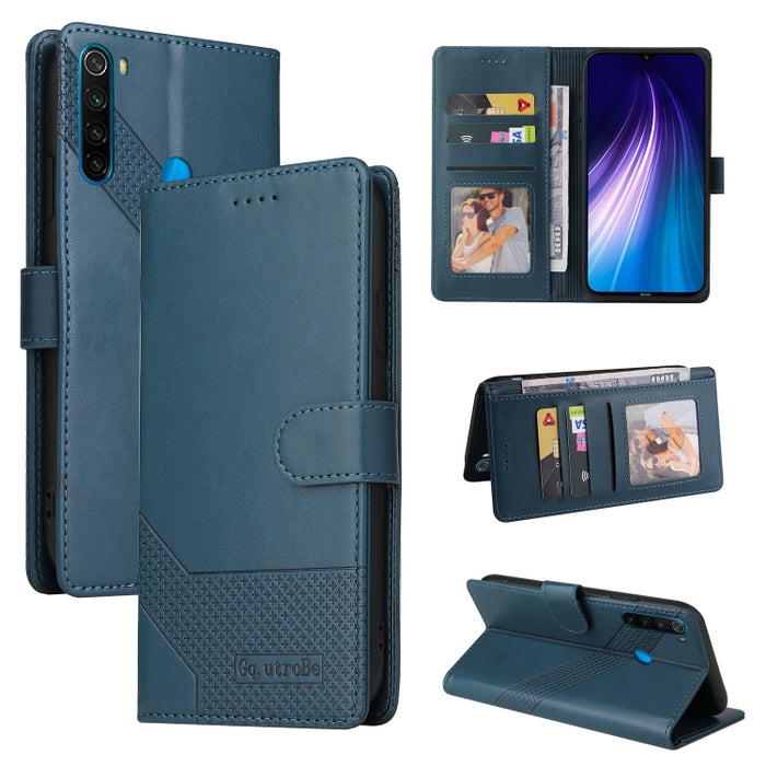 GQUTROBE Skin Feel Estuche magnético de cuero para teléfono, For Xiaomi Redmi 7A, For Xiaomi Redmi 9A, For Xiaomi Redmi 9C, For Xiaomi Redmi 9T, For Xiaomi Redmi K20, For Xiaomi Redmi Note 9 Pro, For Xiaomi Redmi Note 9T, For Xiaomi Redmi Note 8 Pro   ...