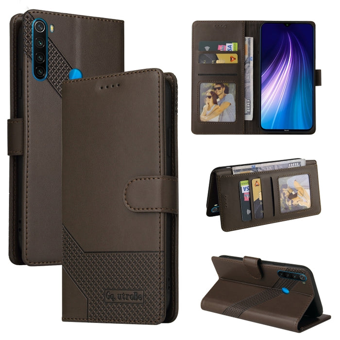 GQUTROBE Skin Feel Estuche magnético de cuero para teléfono, For Xiaomi Redmi 7A, For Xiaomi Redmi 9A, For Xiaomi Redmi 9C, For Xiaomi Redmi 9T, For Xiaomi Redmi K20, For Xiaomi Redmi Note 9 Pro, For Xiaomi Redmi Note 9T, For Xiaomi Redmi Note 8 Pro   ...
