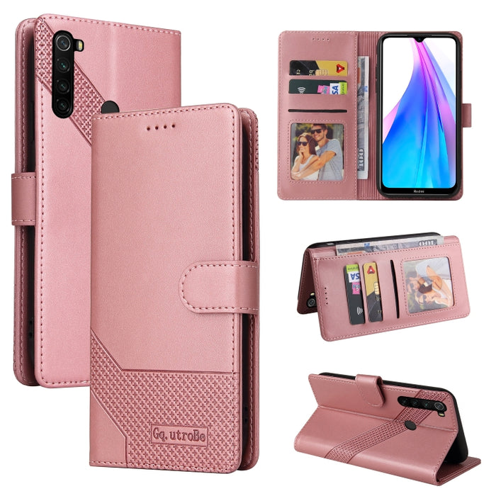 GQUTROBE Skin Feel Estuche magnético de cuero para teléfono, For Xiaomi Redmi 7A, For Xiaomi Redmi 9A, For Xiaomi Redmi 9C, For Xiaomi Redmi 9T, For Xiaomi Redmi K20, For Xiaomi Redmi Note 9 Pro, For Xiaomi Redmi Note 9T, For Xiaomi Redmi Note 8 Pro   ...