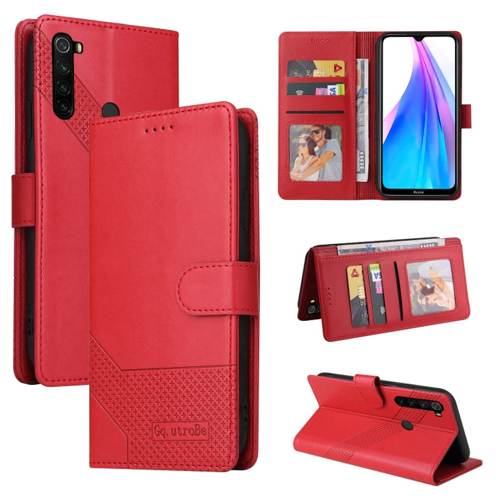 GQUTROBE Skin Feel Estuche magnético de cuero para teléfono, For Xiaomi Redmi 7A, For Xiaomi Redmi 9A, For Xiaomi Redmi 9C, For Xiaomi Redmi 9T, For Xiaomi Redmi K20, For Xiaomi Redmi Note 9 Pro, For Xiaomi Redmi Note 9T, For Xiaomi Redmi Note 8 Pro   ...