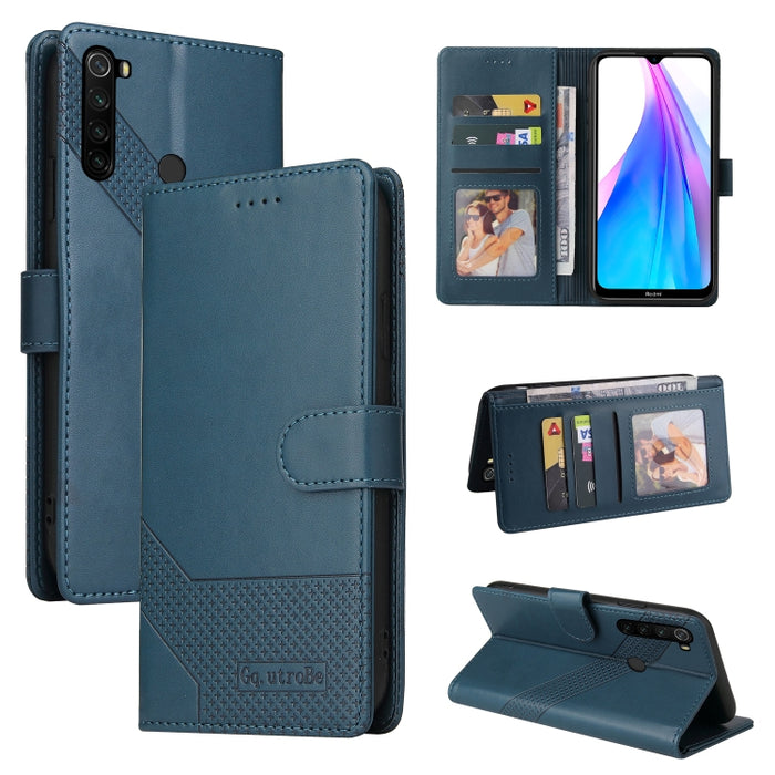 GQUTROBE Skin Feel Estuche magnético de cuero para teléfono, For Xiaomi Redmi 7A, For Xiaomi Redmi 9A, For Xiaomi Redmi 9C, For Xiaomi Redmi 9T, For Xiaomi Redmi K20, For Xiaomi Redmi Note 9 Pro, For Xiaomi Redmi Note 9T, For Xiaomi Redmi Note 8 Pro   ...