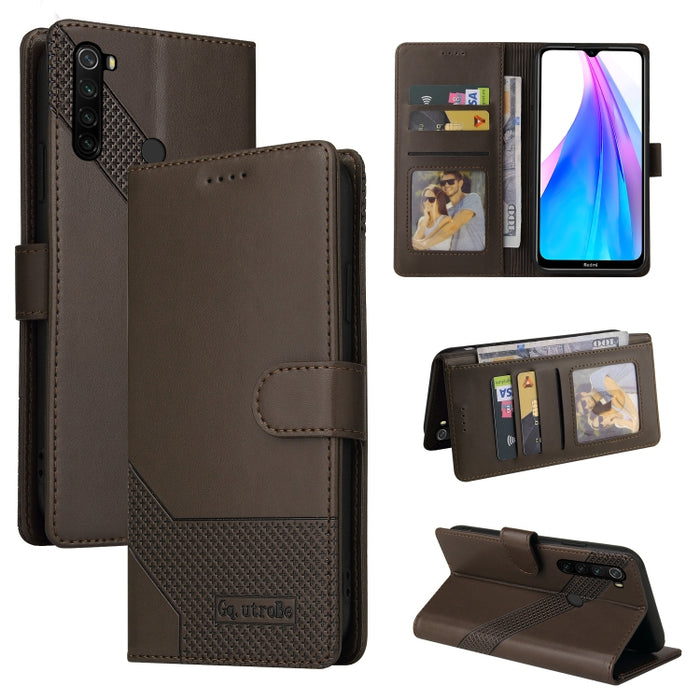 GQUTROBE Skin Feel Estuche magnético de cuero para teléfono, For Xiaomi Redmi 7A, For Xiaomi Redmi 9A, For Xiaomi Redmi 9C, For Xiaomi Redmi 9T, For Xiaomi Redmi K20, For Xiaomi Redmi Note 9 Pro, For Xiaomi Redmi Note 9T, For Xiaomi Redmi Note 8 Pro   ...