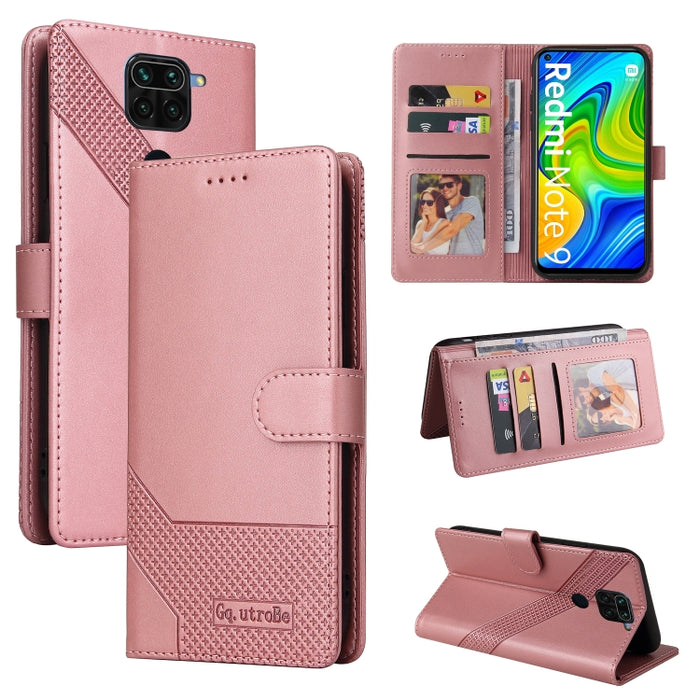 GQUTROBE Skin Feel Estuche magnético de cuero para teléfono, For Xiaomi Redmi 7A, For Xiaomi Redmi 9A, For Xiaomi Redmi 9C, For Xiaomi Redmi 9T, For Xiaomi Redmi K20, For Xiaomi Redmi Note 9 Pro, For Xiaomi Redmi Note 9T, For Xiaomi Redmi Note 8 Pro   ...