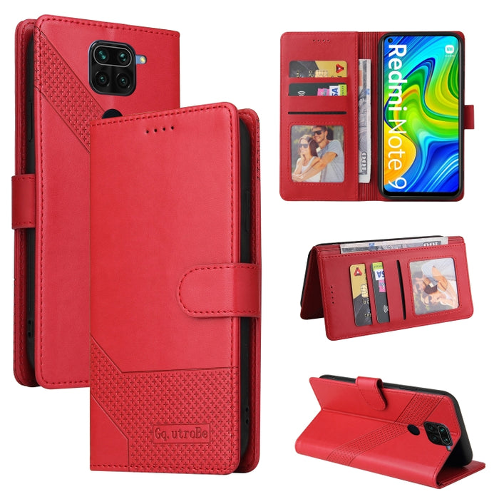 GQUTROBE Skin Feel Estuche magnético de cuero para teléfono, For Xiaomi Redmi 7A, For Xiaomi Redmi 9A, For Xiaomi Redmi 9C, For Xiaomi Redmi 9T, For Xiaomi Redmi K20, For Xiaomi Redmi Note 9 Pro, For Xiaomi Redmi Note 9T, For Xiaomi Redmi Note 8 Pro   ...