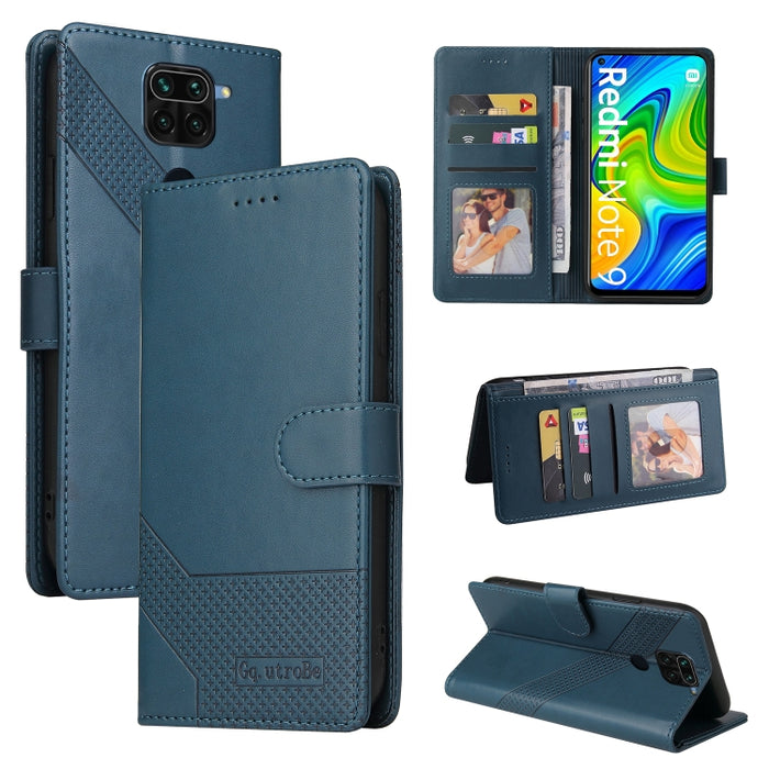 GQUTROBE Skin Feel Estuche magnético de cuero para teléfono, For Xiaomi Redmi 7A, For Xiaomi Redmi 9A, For Xiaomi Redmi 9C, For Xiaomi Redmi 9T, For Xiaomi Redmi K20, For Xiaomi Redmi Note 9 Pro, For Xiaomi Redmi Note 9T, For Xiaomi Redmi Note 8 Pro   ...