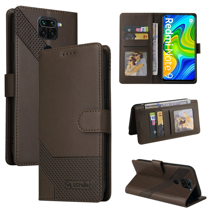 GQUTROBE Skin Feel Estuche magnético de cuero para teléfono, For Xiaomi Redmi 7A, For Xiaomi Redmi 9A, For Xiaomi Redmi 9C, For Xiaomi Redmi 9T, For Xiaomi Redmi K20, For Xiaomi Redmi Note 9 Pro, For Xiaomi Redmi Note 9T, For Xiaomi Redmi Note 8 Pro   ...