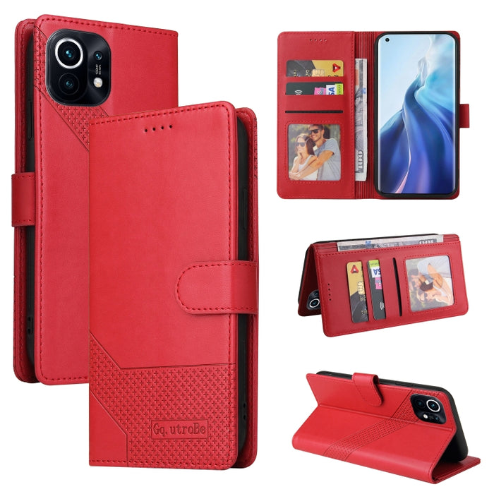 GQUTROBE Skin Feel Estuche magnético de cuero para teléfono, For Xiaomi Redmi Note 11 Pro, For Xiaomi Mi 10 Lite, For Xiaomi Mi 11 Lite, For Xiaomi Poco F3, For Xiaomi Poco X3 NFC, For Xiaomi Mi 10T Lite, For Xiaomi Mi 10T Pro, For Xiaomi Mi 11        ...