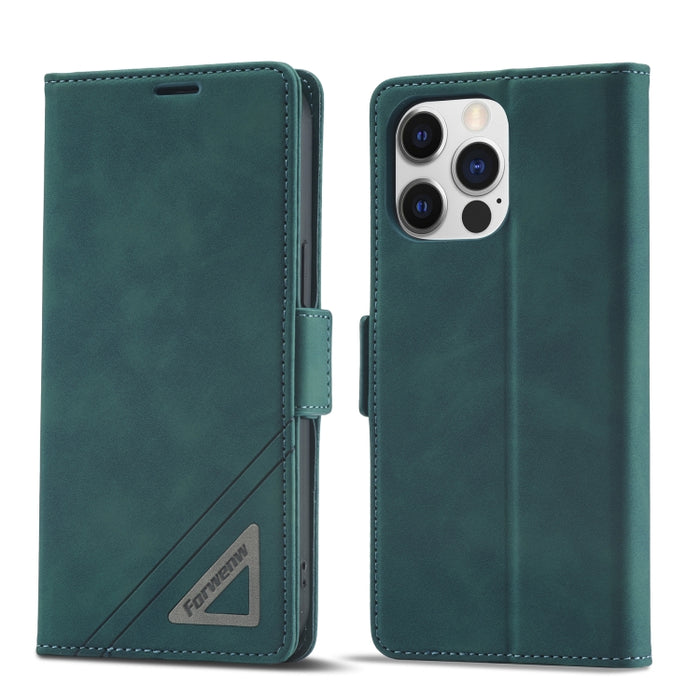 Estuche para teléfono de cuero con hebilla de doble cara Forwenw