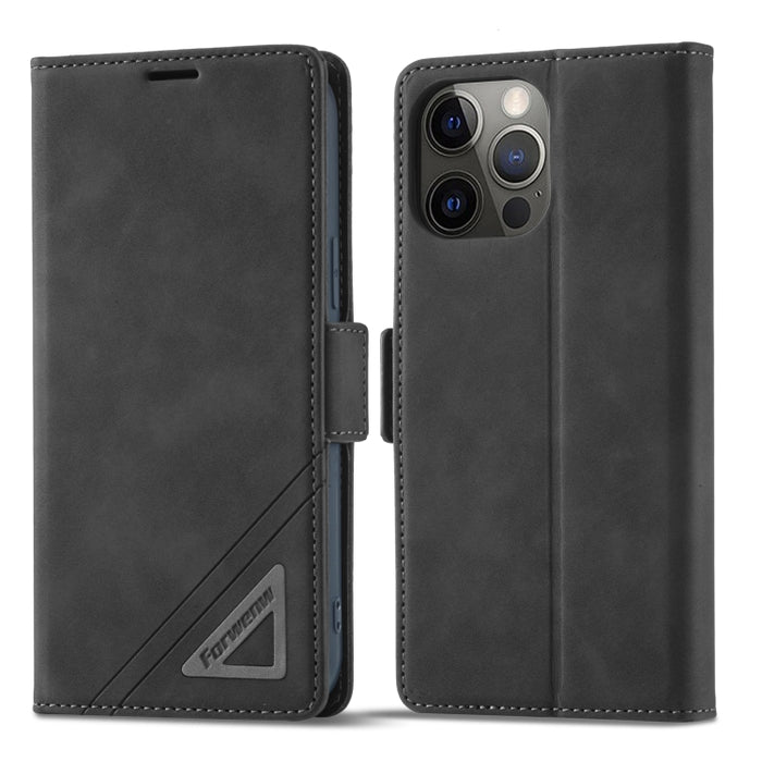 Estuche para teléfono de cuero con hebilla de doble cara Forwenw
