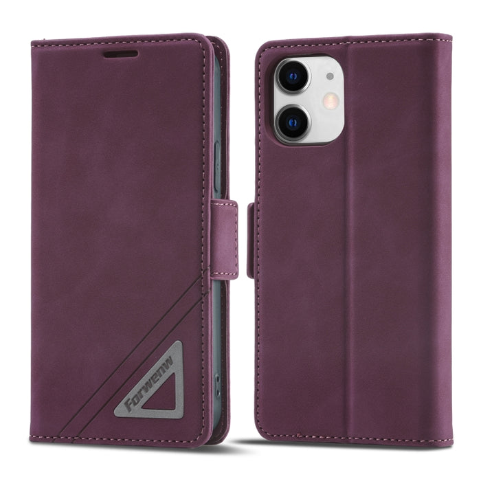 Estuche para teléfono de cuero con hebilla de doble cara Forwenw