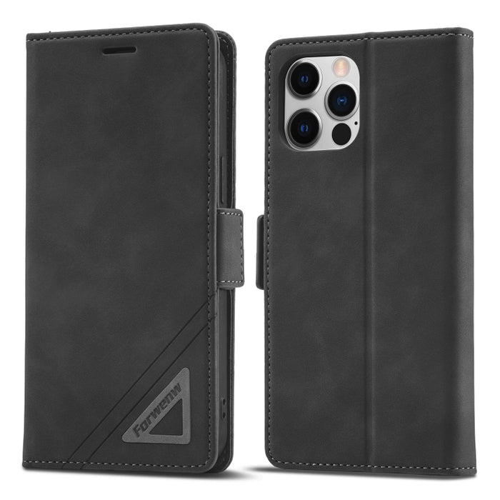 Estuche para teléfono de cuero con hebilla de doble cara Forwenw