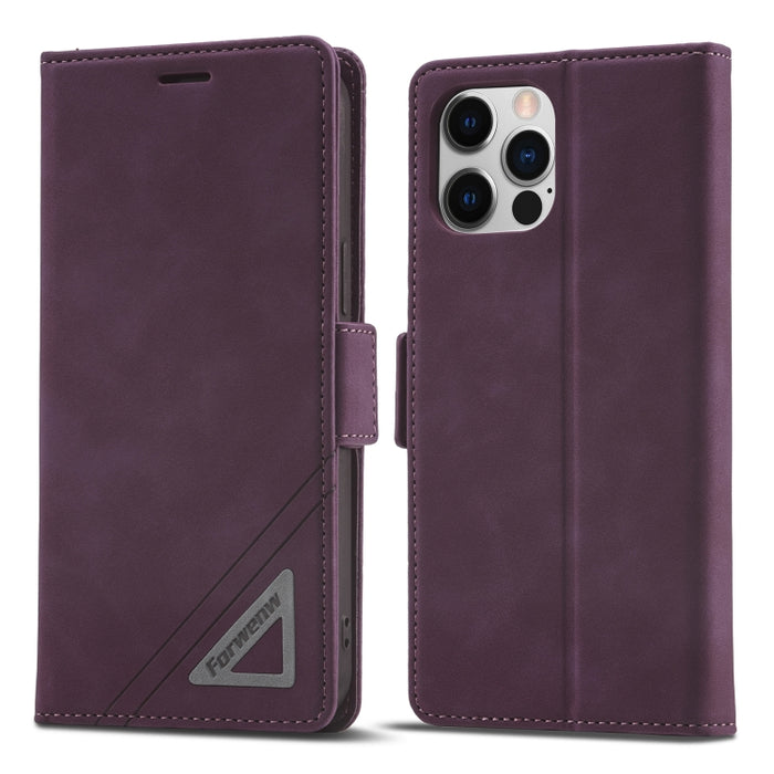 Estuche para teléfono de cuero con hebilla de doble cara Forwenw