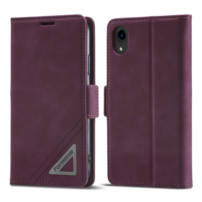 Estuche para teléfono de cuero con hebilla de doble cara Forwenw