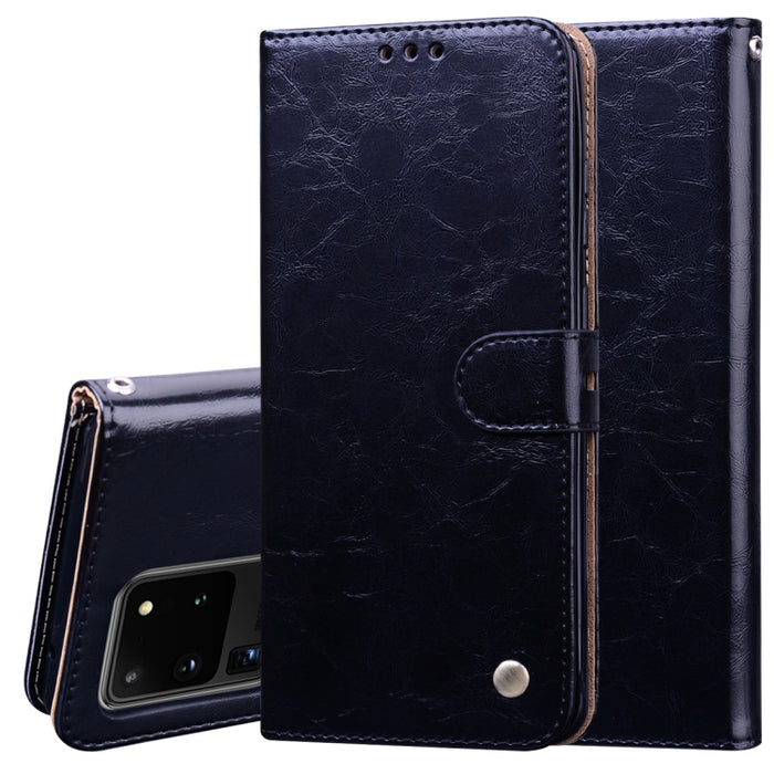 Estuche de cuero con tapa horizontal con textura de cera de aceite de estilo comercial, con soporte y ranuras para tarjetas y billetera, For Samsung Galaxy A01, For Samsung Galaxy A51, For Samsung Galaxy A71, For Samsung Galaxy A81 / Note 10 Lite      ...