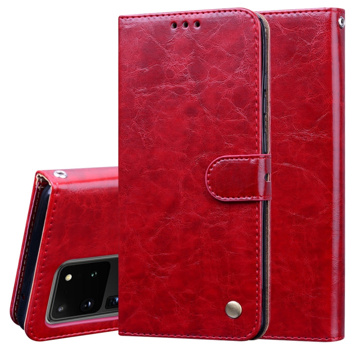 Estuche de cuero con tapa horizontal con textura de cera de aceite de estilo comercial, con soporte y ranuras para tarjetas y billetera, For Samsung Galaxy A01, For Samsung Galaxy A51, For Samsung Galaxy A71, For Samsung Galaxy A81 / Note 10 Lite      ...