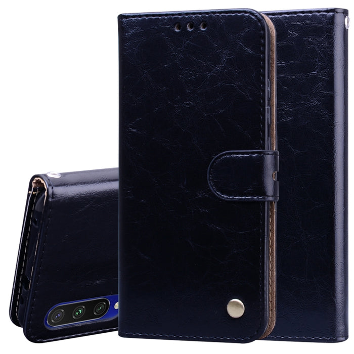 Estuche de cuero con tapa horizontal con textura de cera de aceite de estilo comercial, con soporte y ranuras para tarjetas y billetera, For Samsung Galaxy A01, For Samsung Galaxy A51, For Samsung Galaxy A71, For Samsung Galaxy A81 / Note 10 Lite      ...