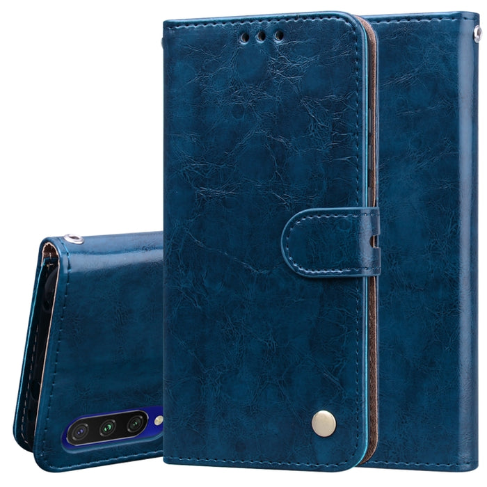 Estuche de cuero con tapa horizontal con textura de cera de aceite de estilo comercial, con soporte y ranuras para tarjetas y billetera, For Samsung Galaxy A01, For Samsung Galaxy A51, For Samsung Galaxy A71, For Samsung Galaxy A81 / Note 10 Lite      ...
