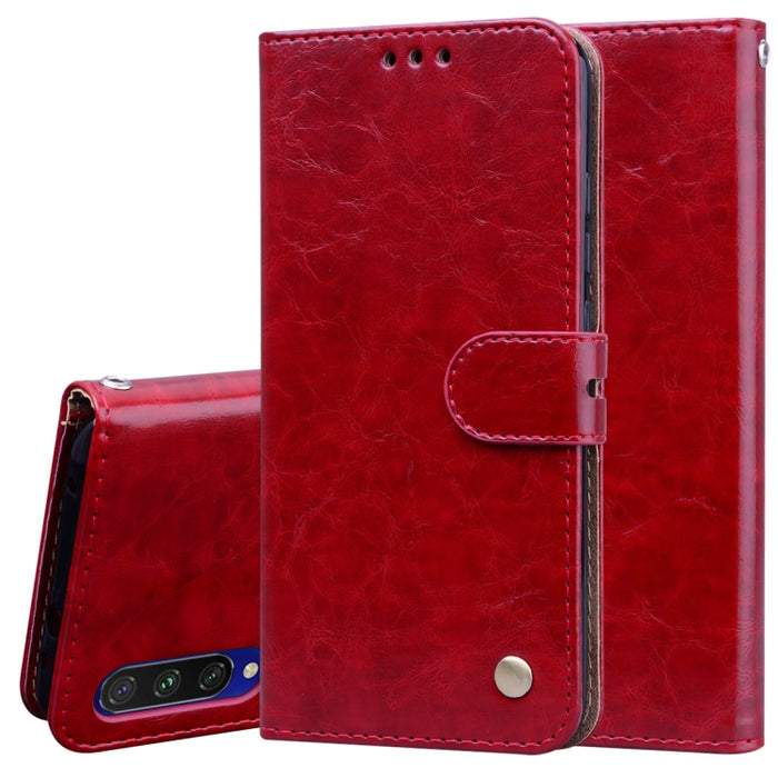 Estuche de cuero con tapa horizontal con textura de cera de aceite de estilo comercial, con soporte y ranuras para tarjetas y billetera, For Samsung Galaxy A01, For Samsung Galaxy A51, For Samsung Galaxy A71, For Samsung Galaxy A81 / Note 10 Lite      ...