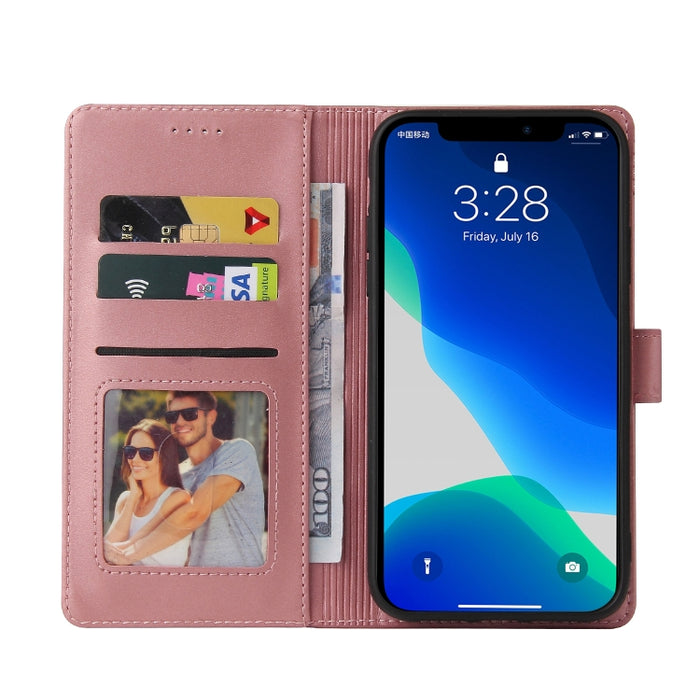 GQUTROBE Skin Feel Estuche magnético de cuero para teléfono
