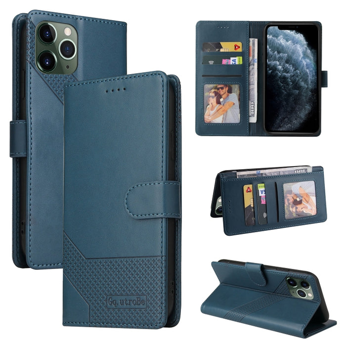 GQUTROBE Skin Feel Estuche magnético de cuero para teléfono