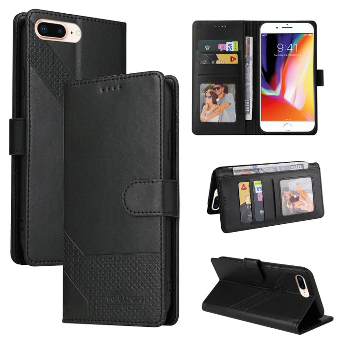 GQUTROBE Skin Feel Estuche magnético de cuero para teléfono
