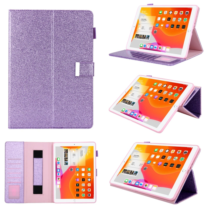 Para iPad Pro 11 (2020) y (2018) Pequeño botón de metal Atracción magnética Tablet PC Estuche protector de cuero con soporte deformable y manija y ranuras para tarjetas y ranura para bolígrafo y función de suspensión / activación